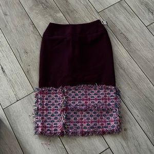 Otium Chain of Wow wool skirt